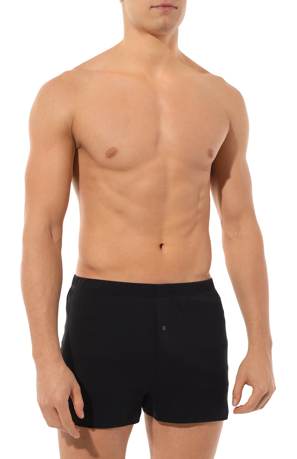 Хлопковые боксеры HANRO черного цвета по цене 21940 руб., арт. 073172., фото 2 Хлопковые боксеры HANRO, арт. 073172., фото 2