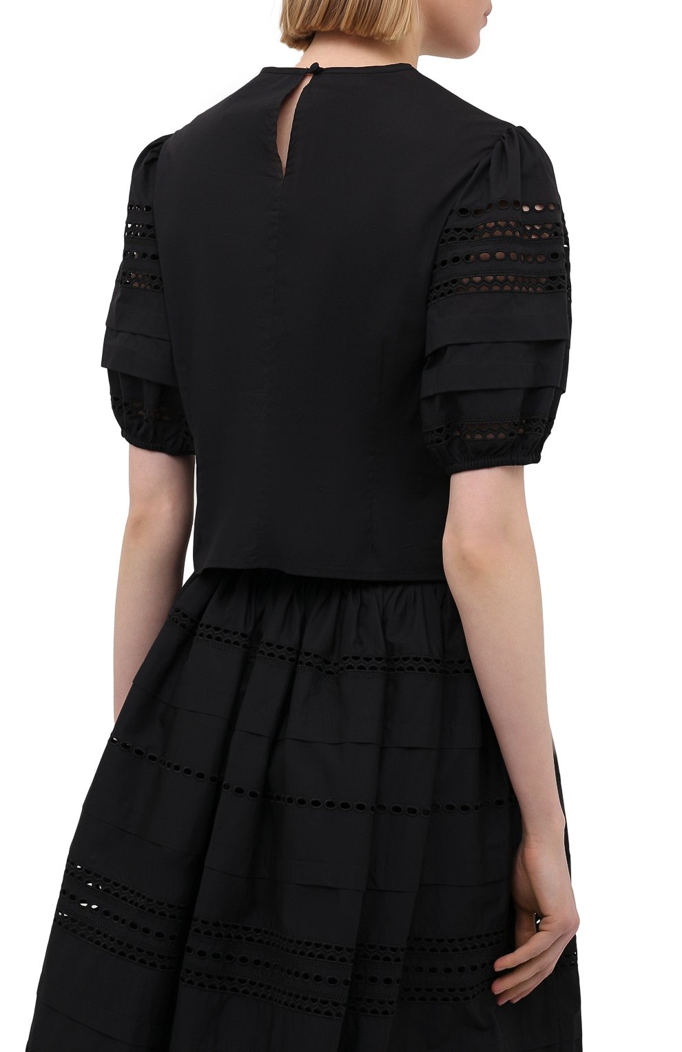 Хлопковая блузка REDVALENTINO, арт. VR0AA02R/5T0, фото 4