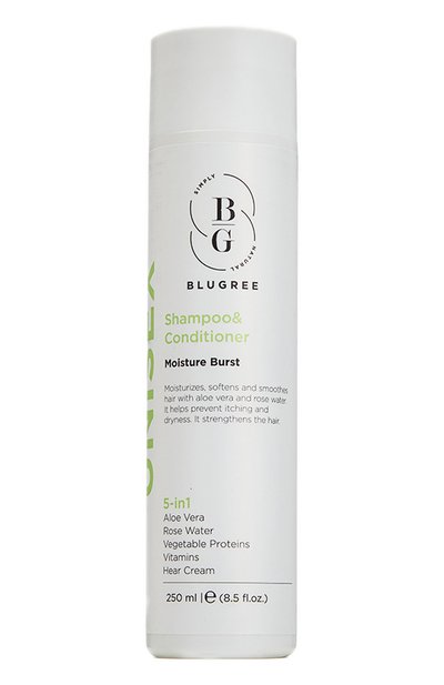 Женский шампунь и кондиционер 5 in 1 интенсивное увлажнение (250ml) BLUGREE, арт. 8682983900694