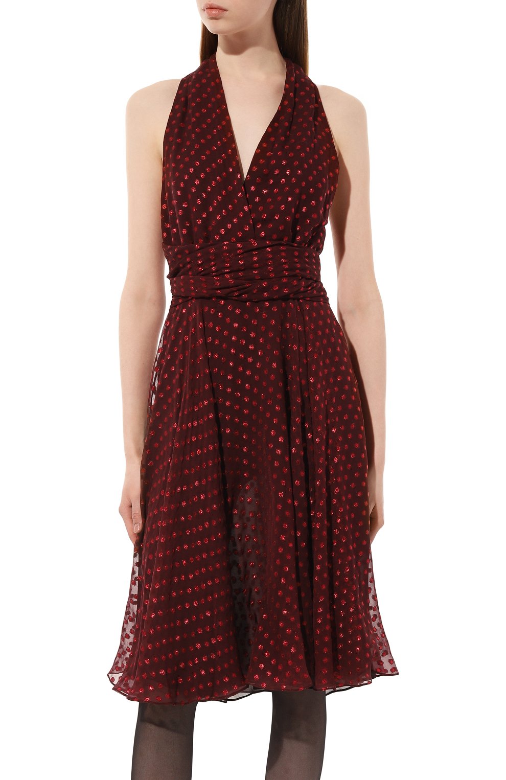 Платье GUCCI бордового цвета по цене 345600 руб., арт. 336213 ZCM10, фото 3 Платье GUCCI, арт. 336213 ZCM10, фото 3