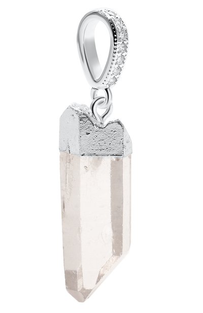 Подвеска CRYSTAL HAZE серебряного цвета по цене 9950 руб., арт. R0CKY CRYSTAL-PAVE C0NNECT0R-SILVER, фото 2 Подвеска CRYSTAL HAZE, арт. R0CKY CRYSTAL-PAVE C0NNECT0R-SILVER, фото 2