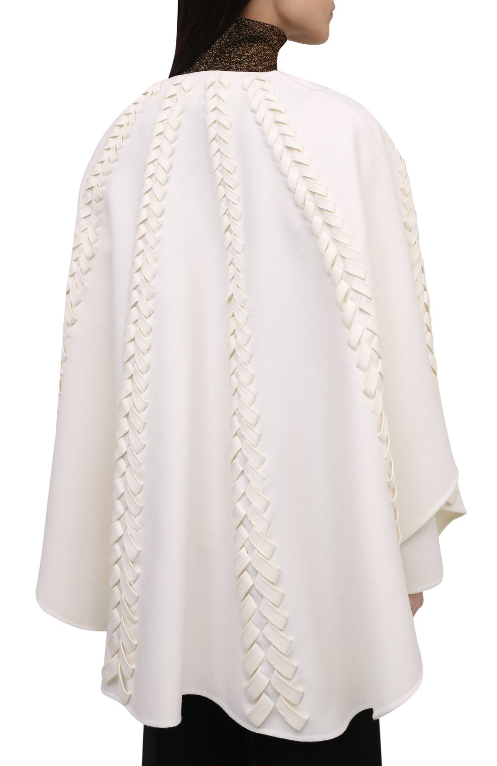 Пончо из шерсти и кашемира VALENTINO, арт. WB0CG2H315E, фото 4