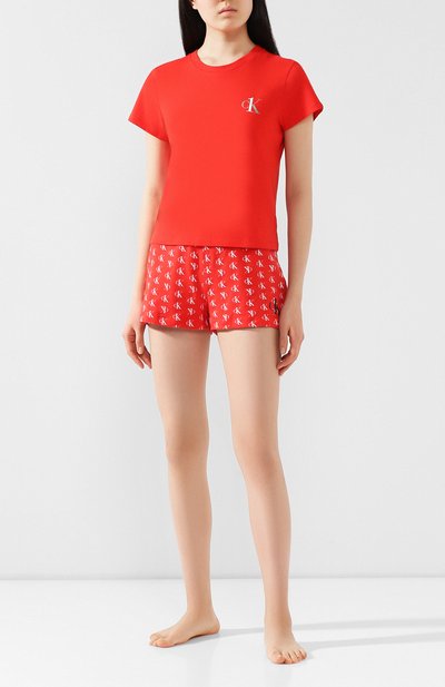 Хлопковая футболка CALVIN KLEIN, арт. QS6356E, фото 2