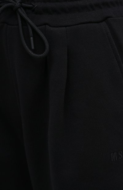 Хлопковые брюки MSGM черного цвета по цене 21050 руб., арт. 2941MDP62 207799, фото 5 Хлопковые брюки MSGM, арт. 2941MDP62 207799, фото 5