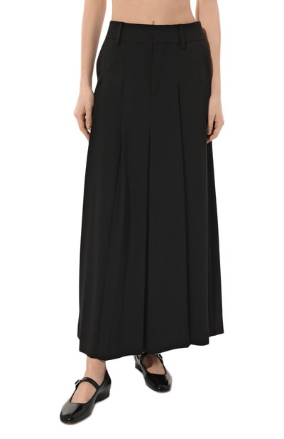 Шерстяная юбка P.A.R.O.S.H. черного цвета по цене 74900 руб., арт. LILIUXY23-D621084, фото 3 Шерстяная юбка P.A.R.O.S.H., арт. LILIUXY23-D621084, фото 3