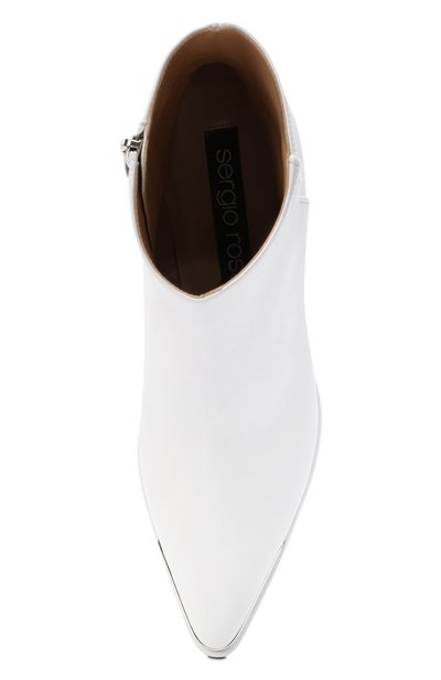 Кожаные казаки SERGIO ROSSI белого цвета по цене 99500 руб., арт. A85970-MNAN07, фото 5 Кожаные казаки SERGIO ROSSI, арт. A85970-MNAN07, фото 5