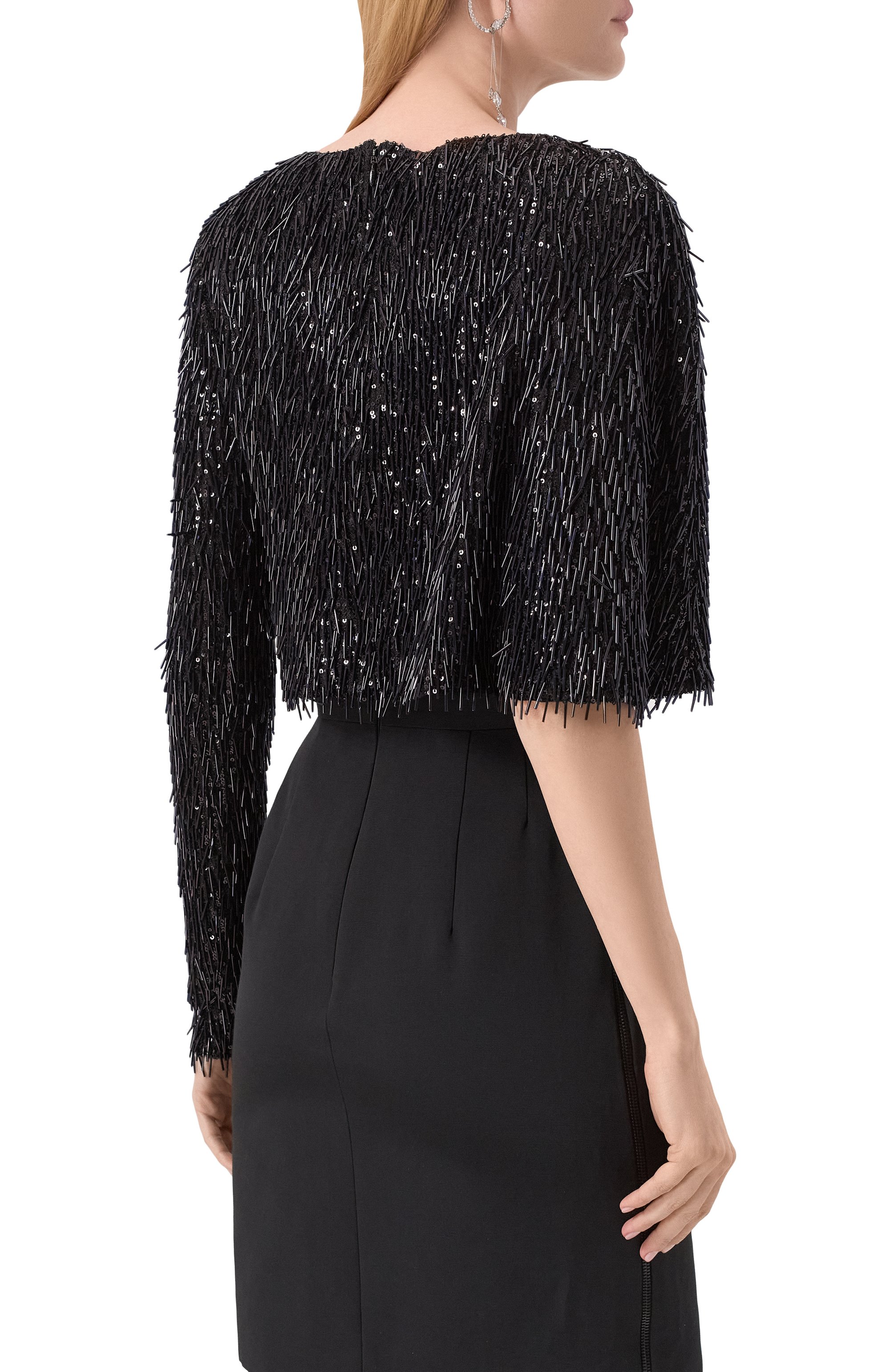 Платье с отделкой бисером и пайетками CHAPURIN, арт. D/20385/28763-М, фото 4