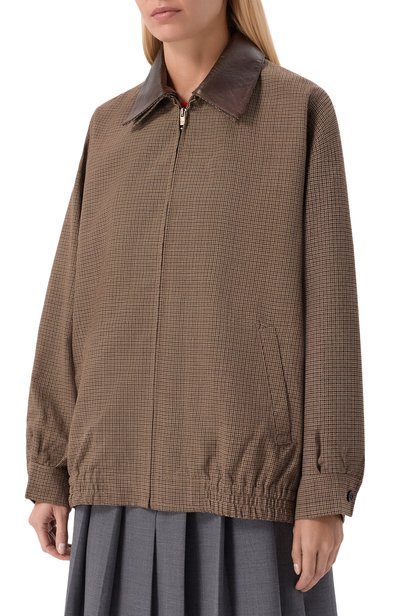 Шерстяная куртка PRADA темно-коричневого цвета по цене 593000 руб., арт. P8063E/6130, фото 3 Шерстяная куртка PRADA, арт. P8063E/6130, фото 3