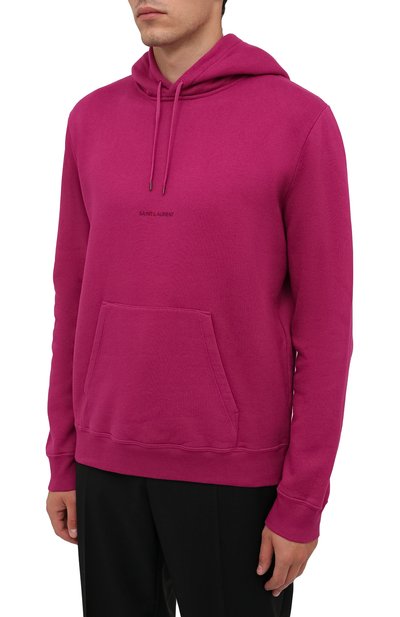 Хлопковое худи SAINT LAURENT, арт. 666166/YBQZ2, фото 3