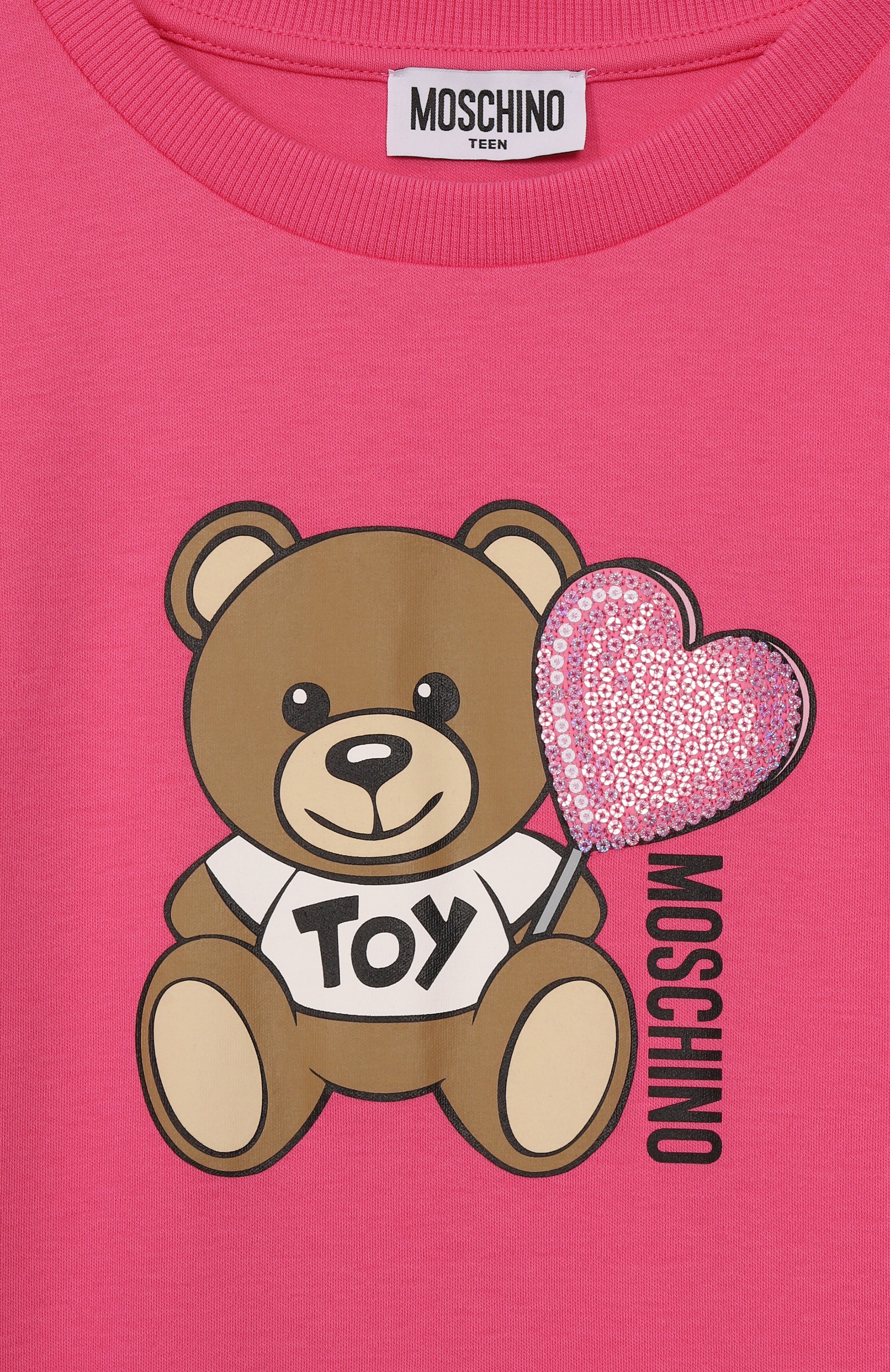 Хлопковое платье MOSCHINO, арт. HDV0G9/LAA40/10-14, фото 3