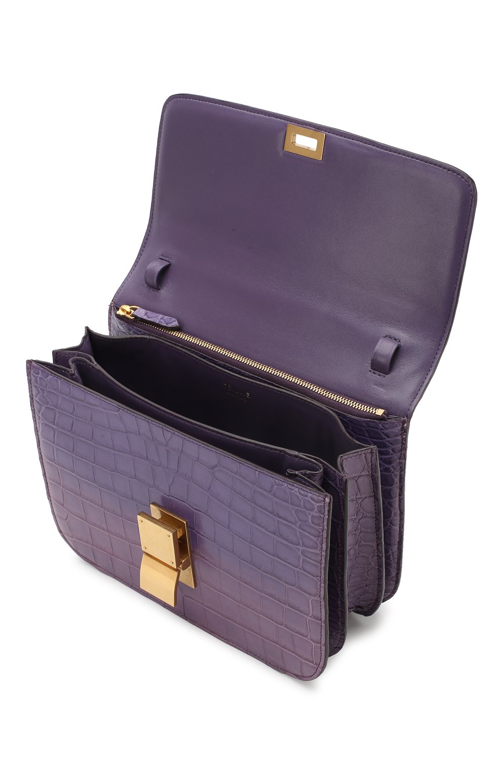 Сумка classic medium из кожи крокодила CELINE, арт. 164174TLE, фото 4