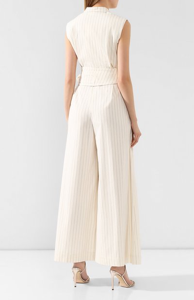 Хлопковый комбинезон BRUNELLO CUCINELLI белого цвета по цене 322000 руб., арт. MF589P7254, фото 4 Хлопковый комбинезон BRUNELLO CUCINELLI, арт. MF589P7254, фото 4