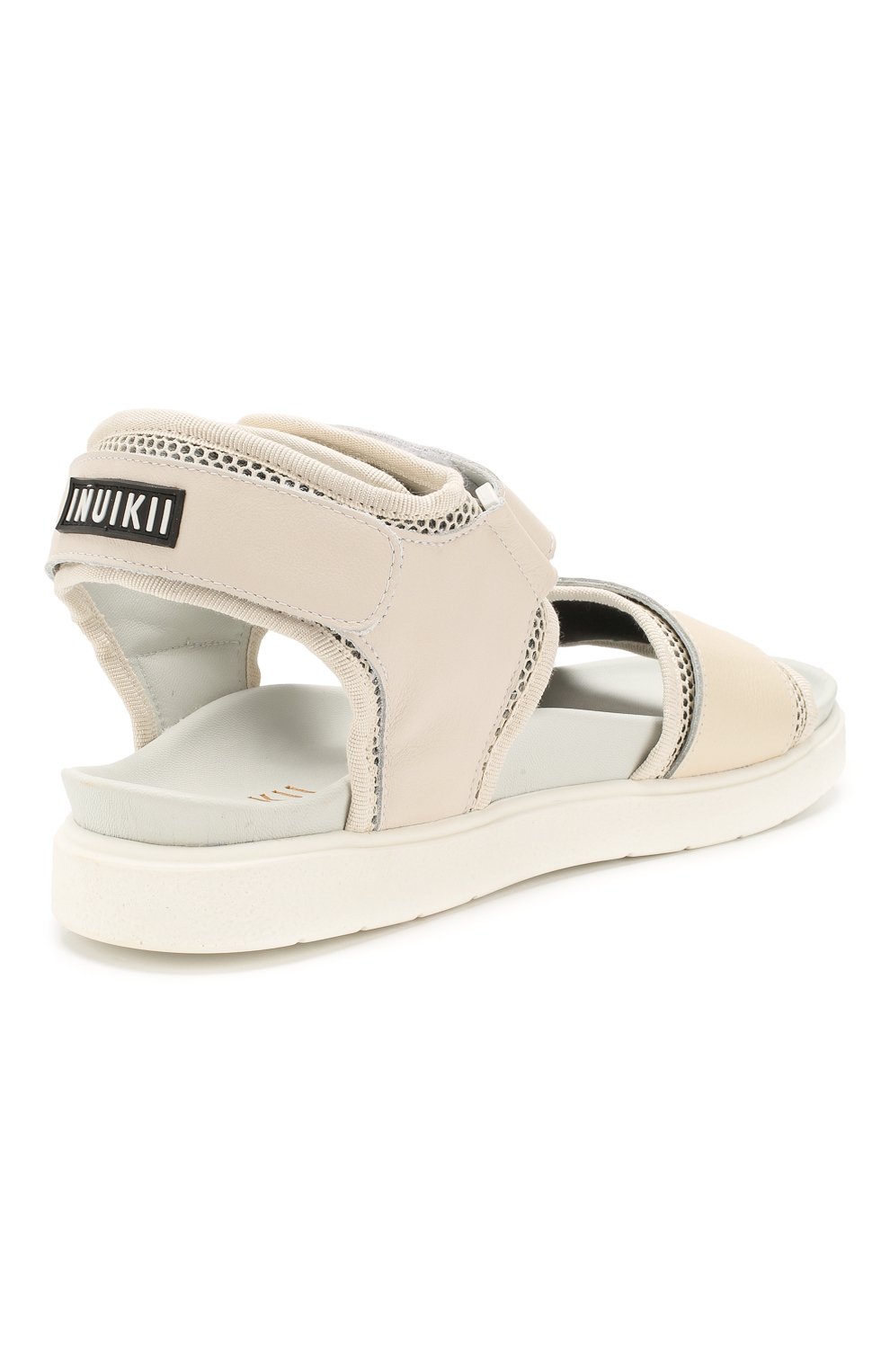 Комбинированные сандалии INUIKII белого цвета по цене 27550 руб., арт. 50105-15, фото 4 Комбинированные сандалии INUIKII, арт. 50105-15, фото 4