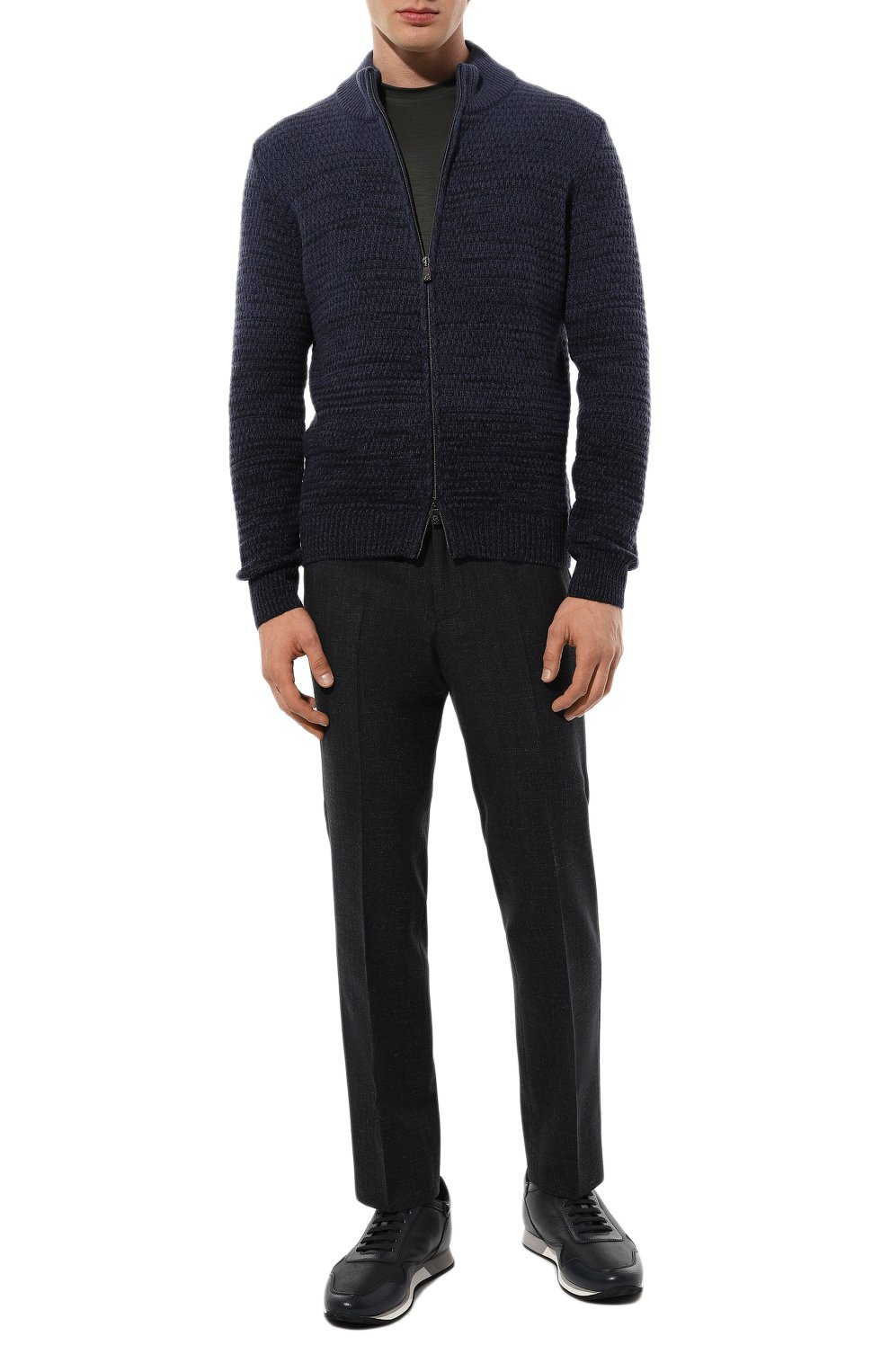 Брюки из хлопка и шерсти CORNELIANI, арт. 924L25-3817340, фото 2