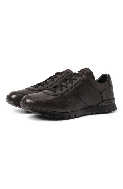 Мужские кожаные кроссовки KITON, арт. USSA114N00126