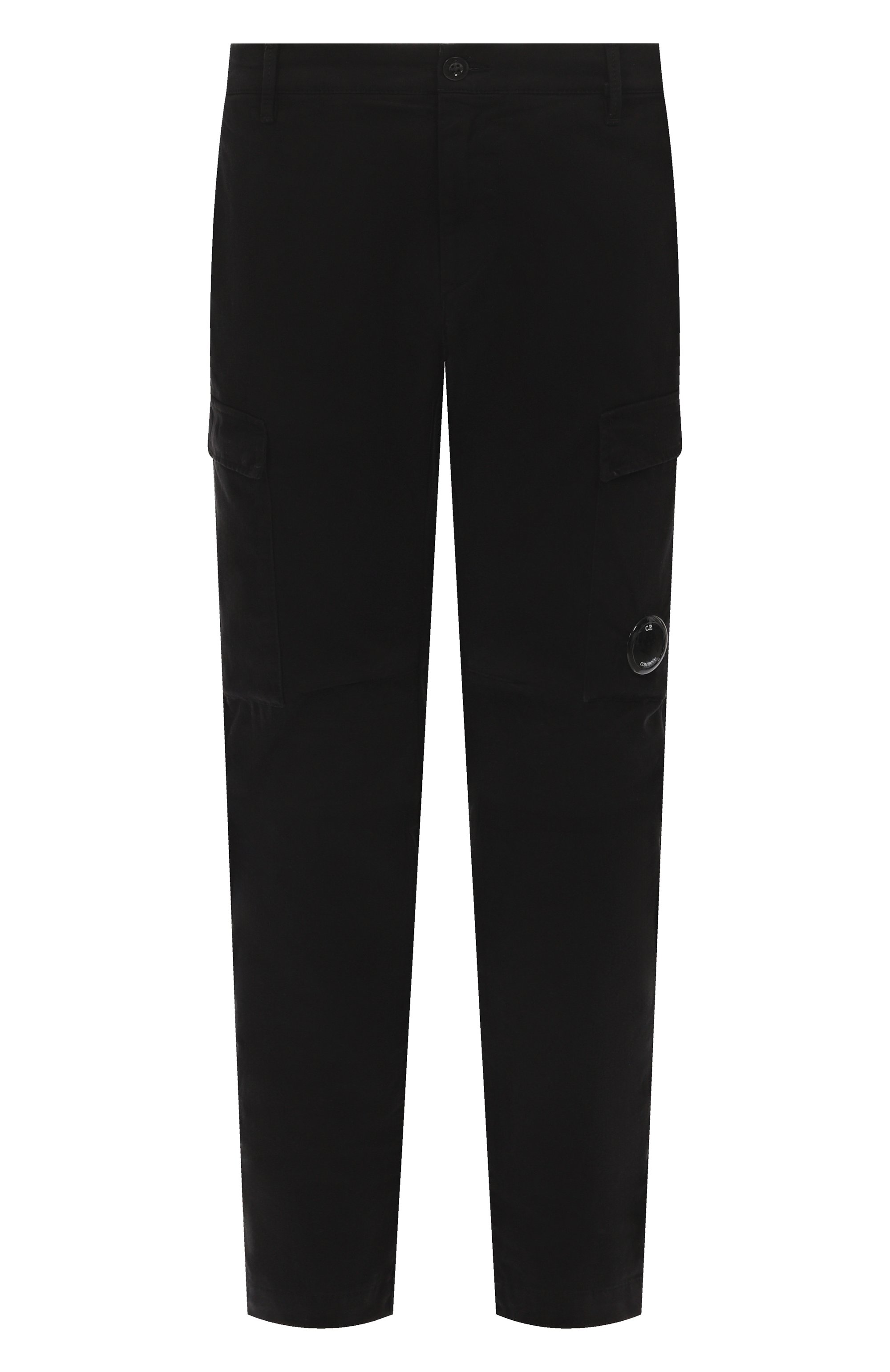Хлопковые брюки-карго C.P. COMPANY черного цвета по цене 30800 руб., арт. 19CMPA068A005529G, фото 1 Хлопковые брюки-карго C.P. COMPANY, арт. 19CMPA068A005529G, фото 1