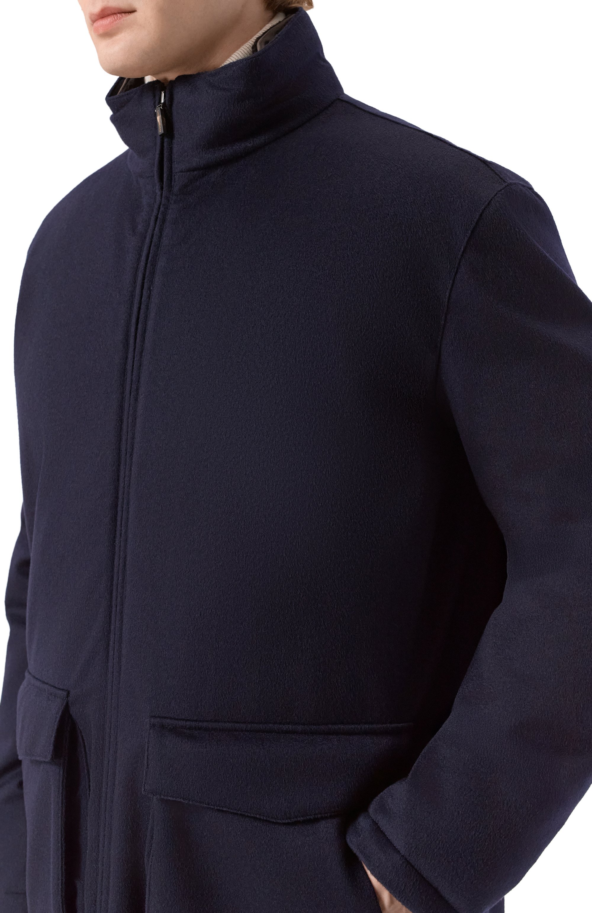 Кашемировая куртка с воротником из норки COLOMBO темно-синего цвета по цене 936500 руб., арт. GC00510/90775-U, фото 5 Кашемировая куртка с воротником из норки COLOMBO, арт. GC00510/90775-U, фото 5