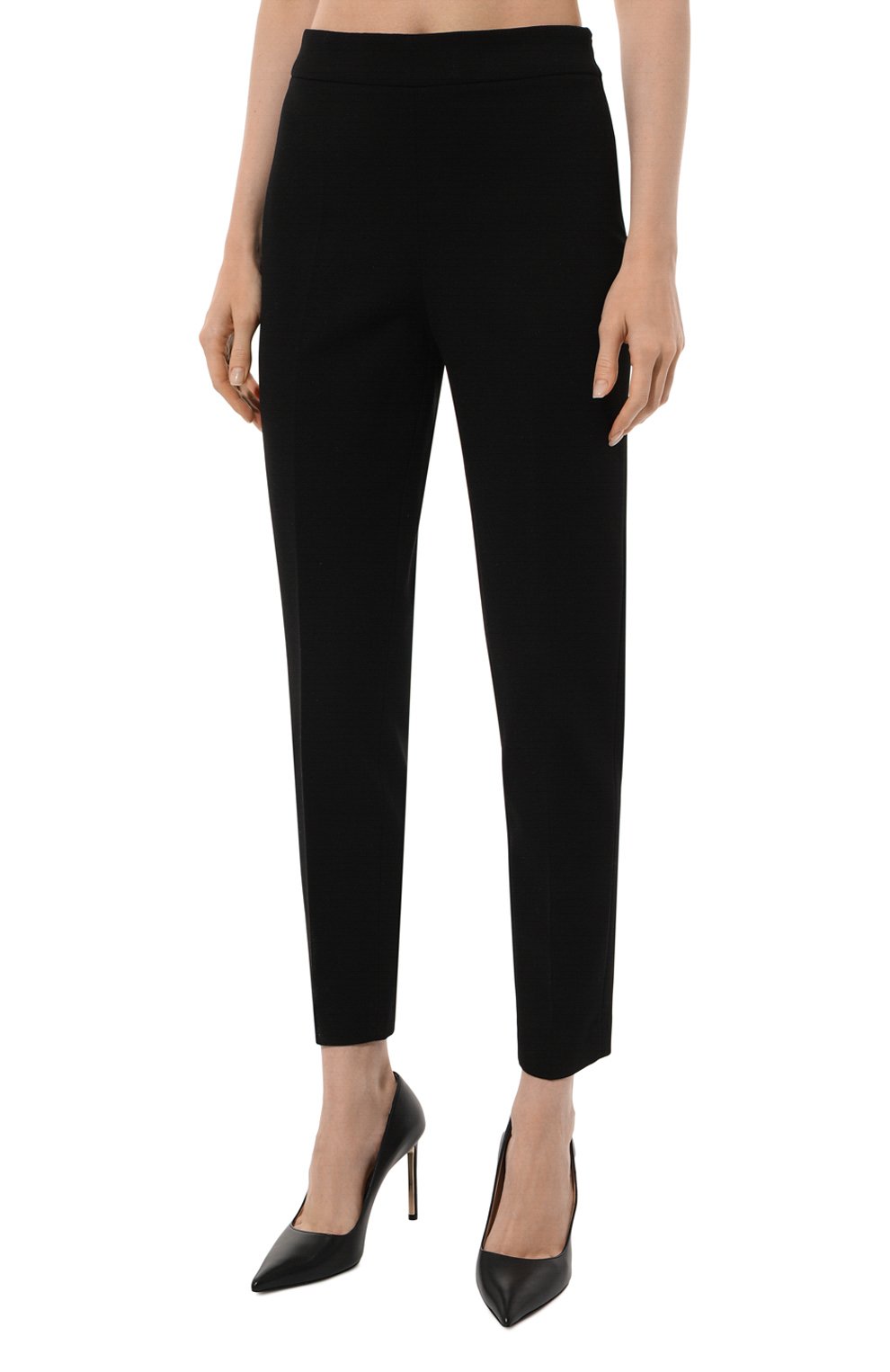 Брюки из вискозы BOSS черного цвета по цене 17950 руб., арт. 50490056, фото 3 Брюки из вискозы BOSS, арт. 50490056, фото 3