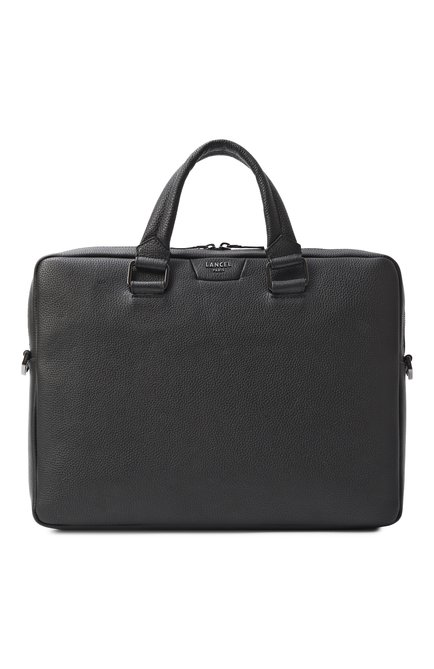 Мужской портфель come LANCEL черного цвета, арт. A13445 | Фото 1 (Размер: large; Драгоценные камни: Проставлено; Ремень/цепочка: На ремешке; Материал: Натуральная кожа; Материал сплава: Проставлено)