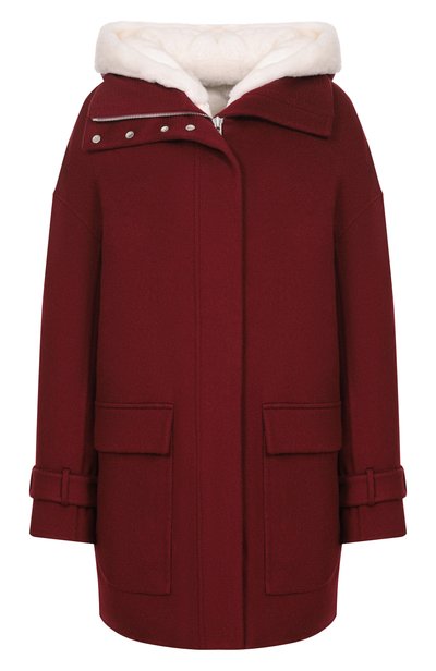 Женская кашемировая парка с подкладкой из норки KITON, арт. D52692K0524A
