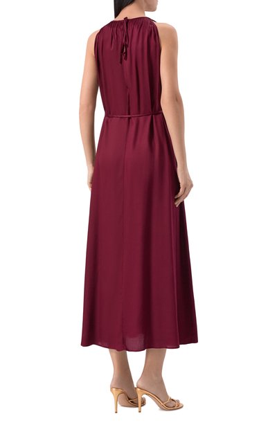 Атласное платье PIETRO BRUNELLI бордового цвета по цене 24400 руб., арт. AG2416/VIG001, фото 3 Атласное платье PIETRO BRUNELLI, арт. AG2416/VIG001, фото 3