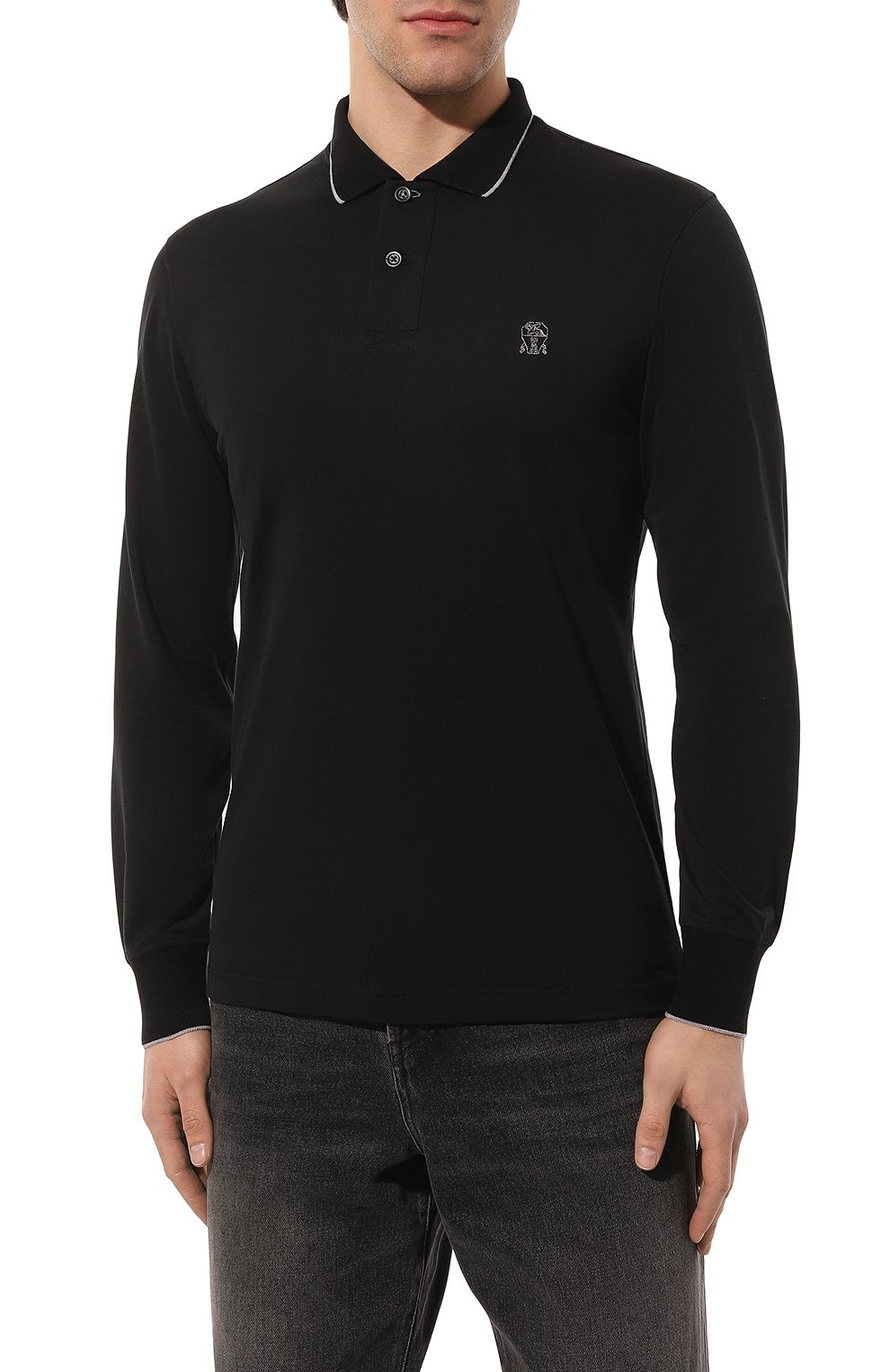 Хлопковое поло BRUNELLO CUCINELLI, арт. M0T619769G, фото 3