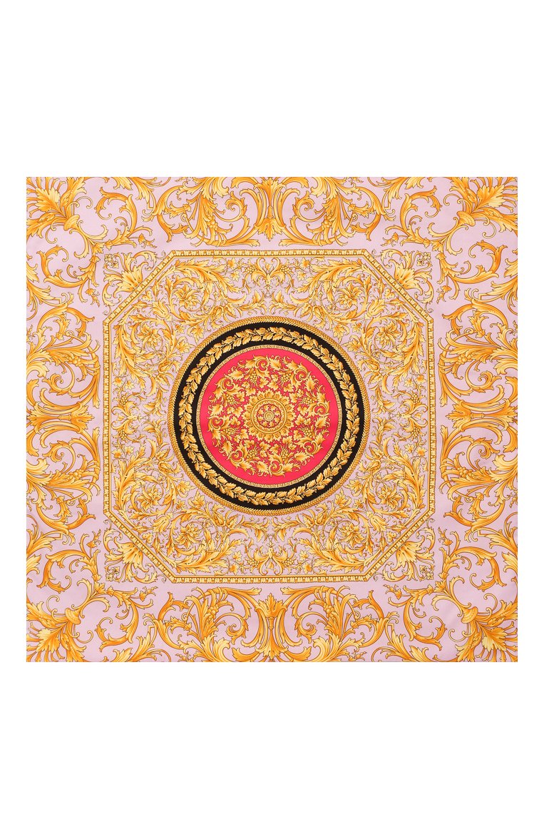 Детского хлопковое одеяло VERSACE розового цвета, арт. YE000144/A233634 | Фото 3 (Материал: Текстиль, Хлопок; Нос: Не проставлено; Материал сплава: Проставлено)