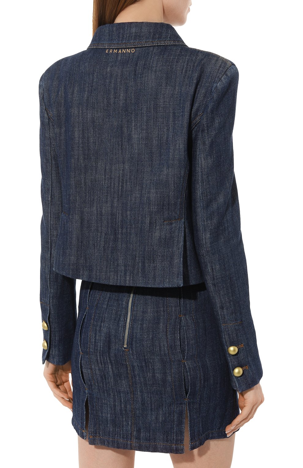 Джинсовый жакет ERMANNO FIRENZE, арт. D42EI001, фото 4