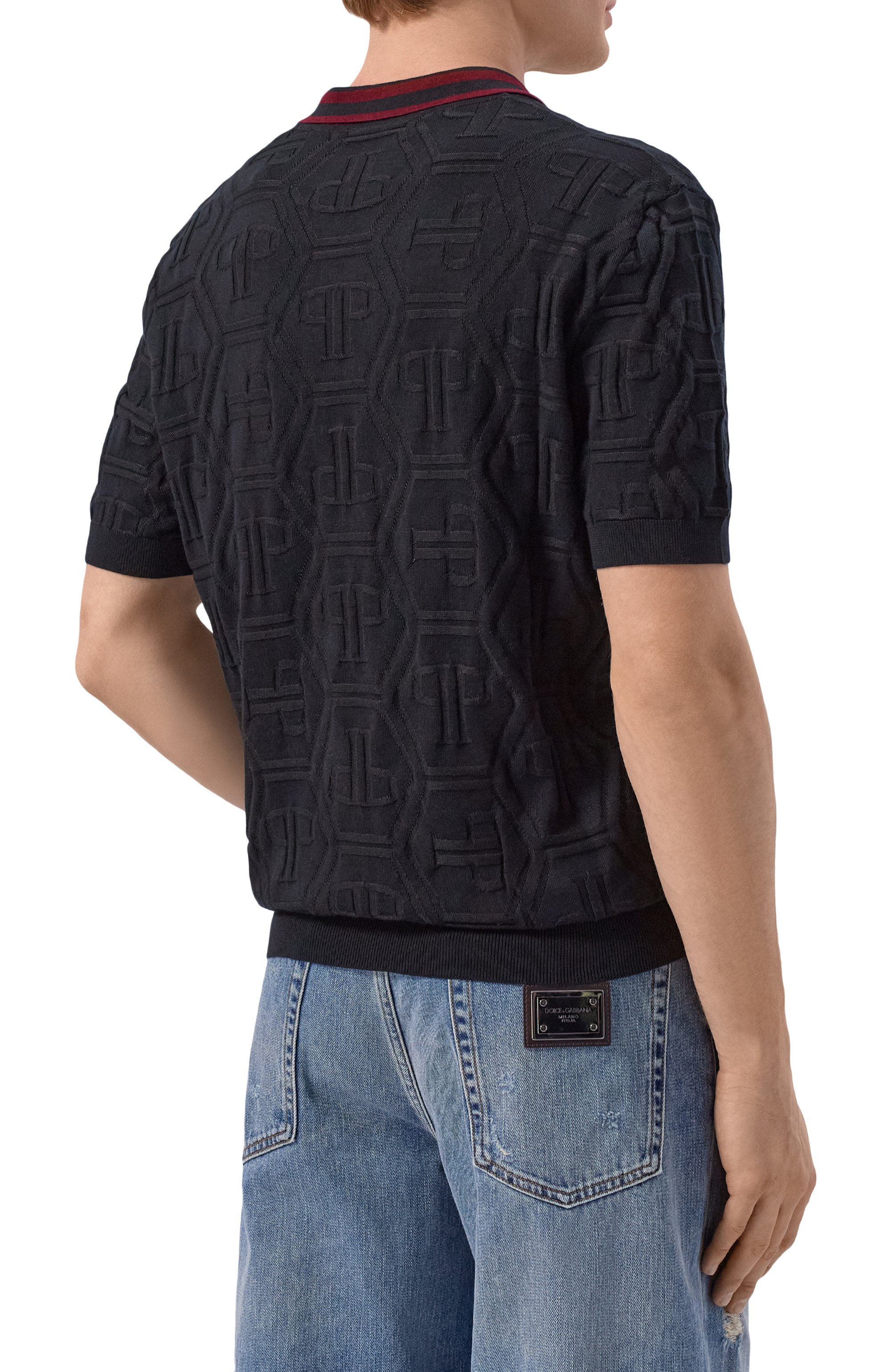 Хлопковое поло PHILIPP PLEIN, арт. SAFC MKK0322 PKN002N, фото 4