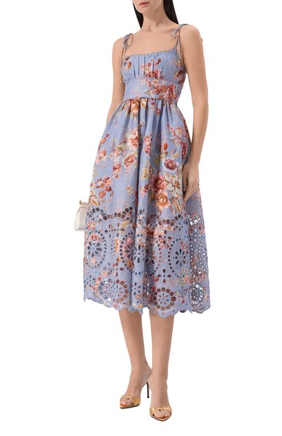 Женское льняной сарафан ZIMMERMANN, арт. 5826DRS261