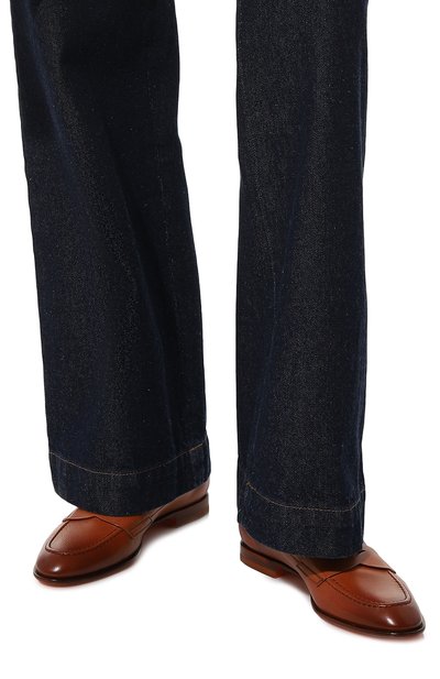 Кожаные пенни-лоферы SANTONI, арт. WUSF59962HAFSSW6C50, фото 3