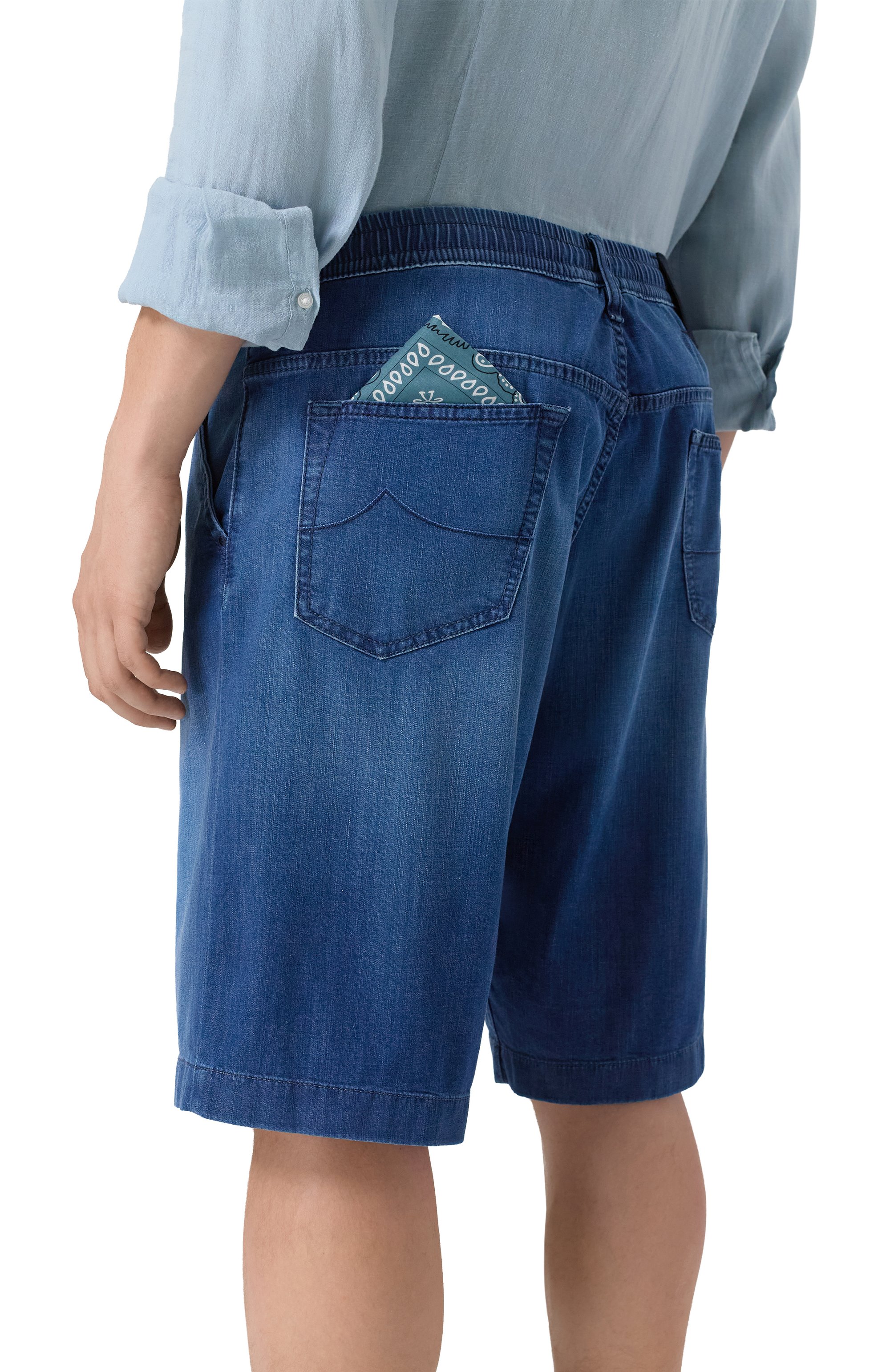 Джинсовые шорты leo JACOB COHEN, арт. 25E P/JUM_0E003 058 S3735 V1, фото 4