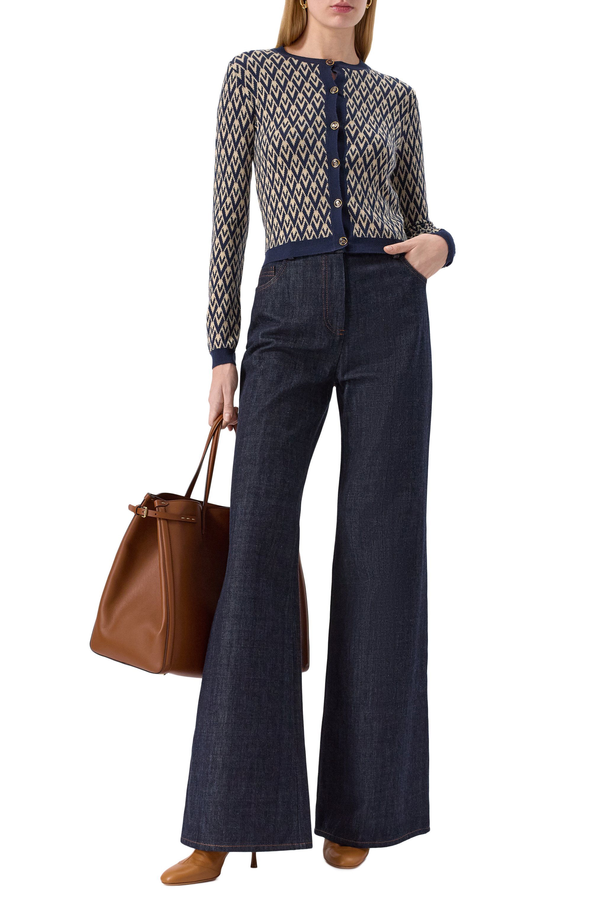 Шерстяной кардиган VALENTINO, арт. 6B3KA09X92M, фото 2