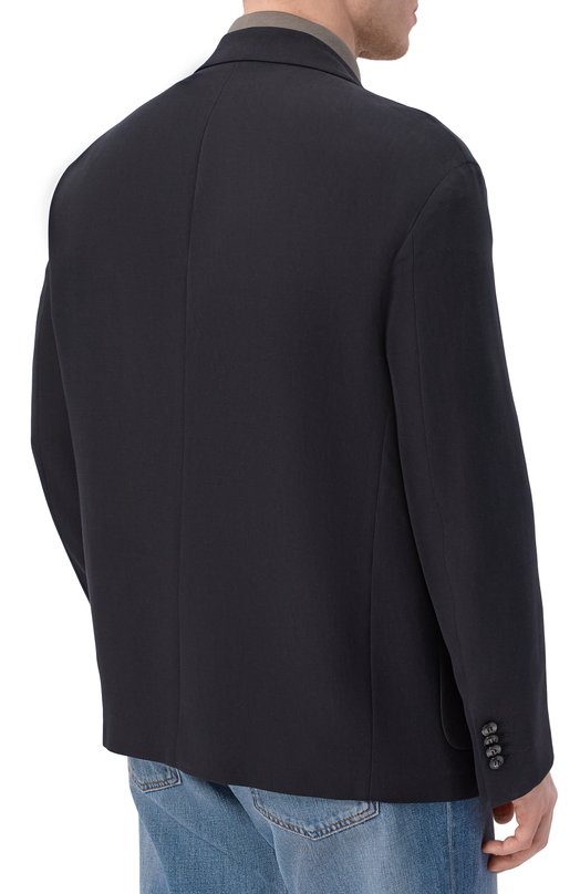 Шелковый пиджак Giorgio Armani GM003228/TE20294 Чёрный  GM003228/TE20294 Фото 4