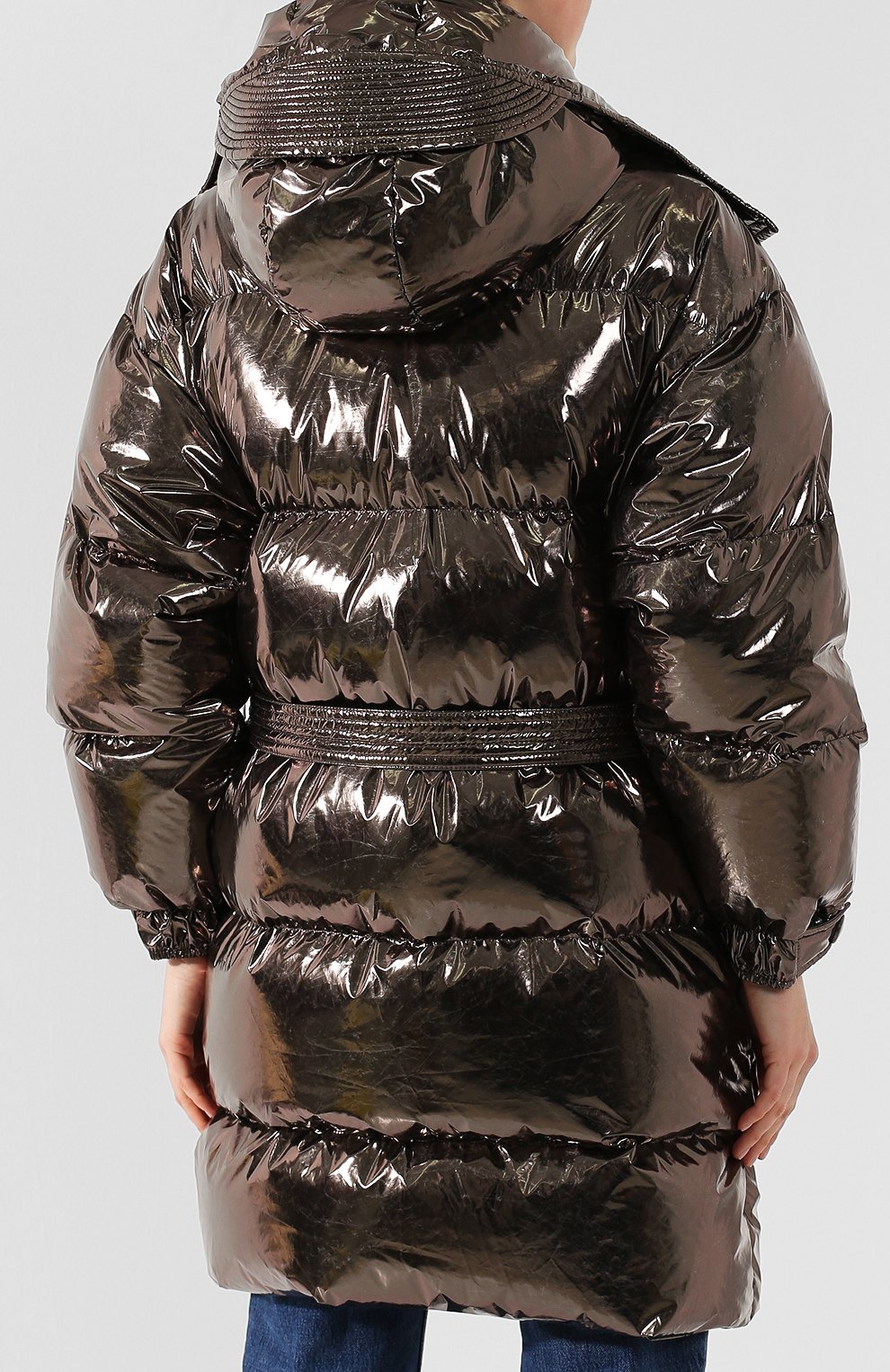 Пуховик с поясом IENKI IENKI, арт. KILLER J/P0LYESTER (F0IL), фото 4