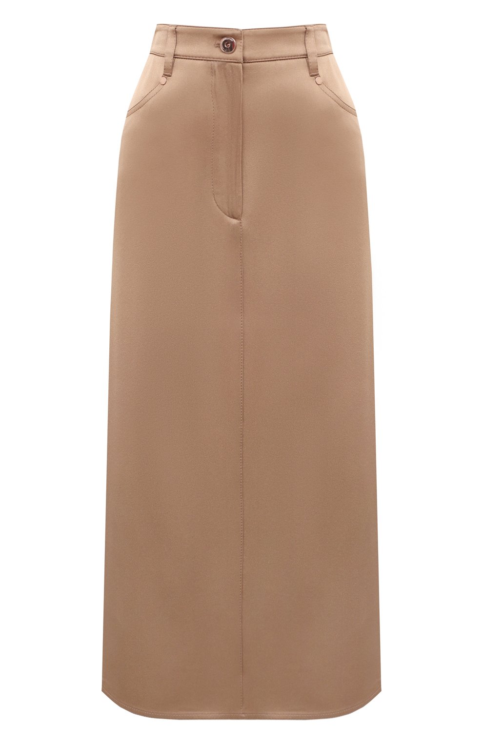 Юбка BRUNELLO CUCINELLI светло-коричневого цвета по цене 154000 руб., арт. MPH38G3419, фото 1 Юбка BRUNELLO CUCINELLI, арт. MPH38G3419, фото 1