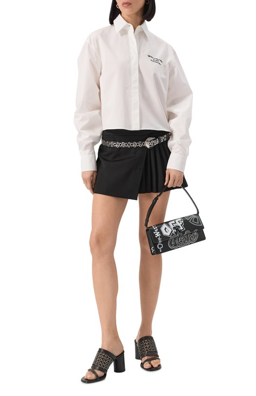 Сумка Jitney 1.0 Off-White 0WNN172S25LEA0021001 Чёрный  0WNN172S25LEA0021001 Фото 7