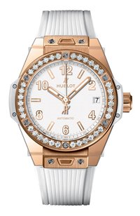 Часы big bang one click gold white diamonds HUBLOT бесцветного цвета по цене 4355000 руб., арт. 465.OE.2080.RW.1204, фото 1 Часы big bang one click gold white diamonds HUBLOT, арт. 465.OE.2080.RW.1204, фото 1