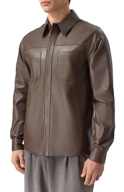 Кожаная рубашка GIORGIO BRATO, арт. GU26S9812NAPSTM, фото 3