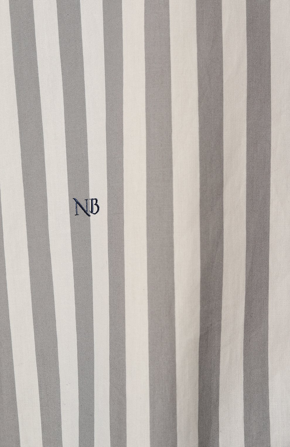 Хлопковая рубашка NOBLE&BRULEE серого цвета по цене 41200 руб., арт. NB100422/7, фото 5 Хлопковая рубашка NOBLE&BRULEE, арт. NB100422/7, фото 5