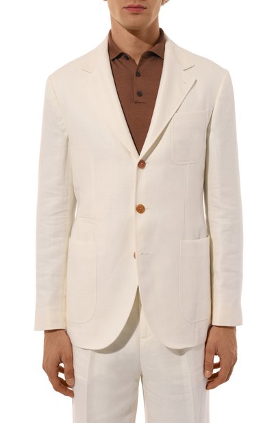 Костюм изо льна и шерсти BRUNELLO CUCINELLI, арт. MW482EDNS, фото 4