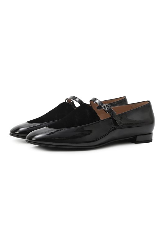 Кожаные балетки Emporio Armani EW002938/AF19567 Чёрный EW002938/AF19567