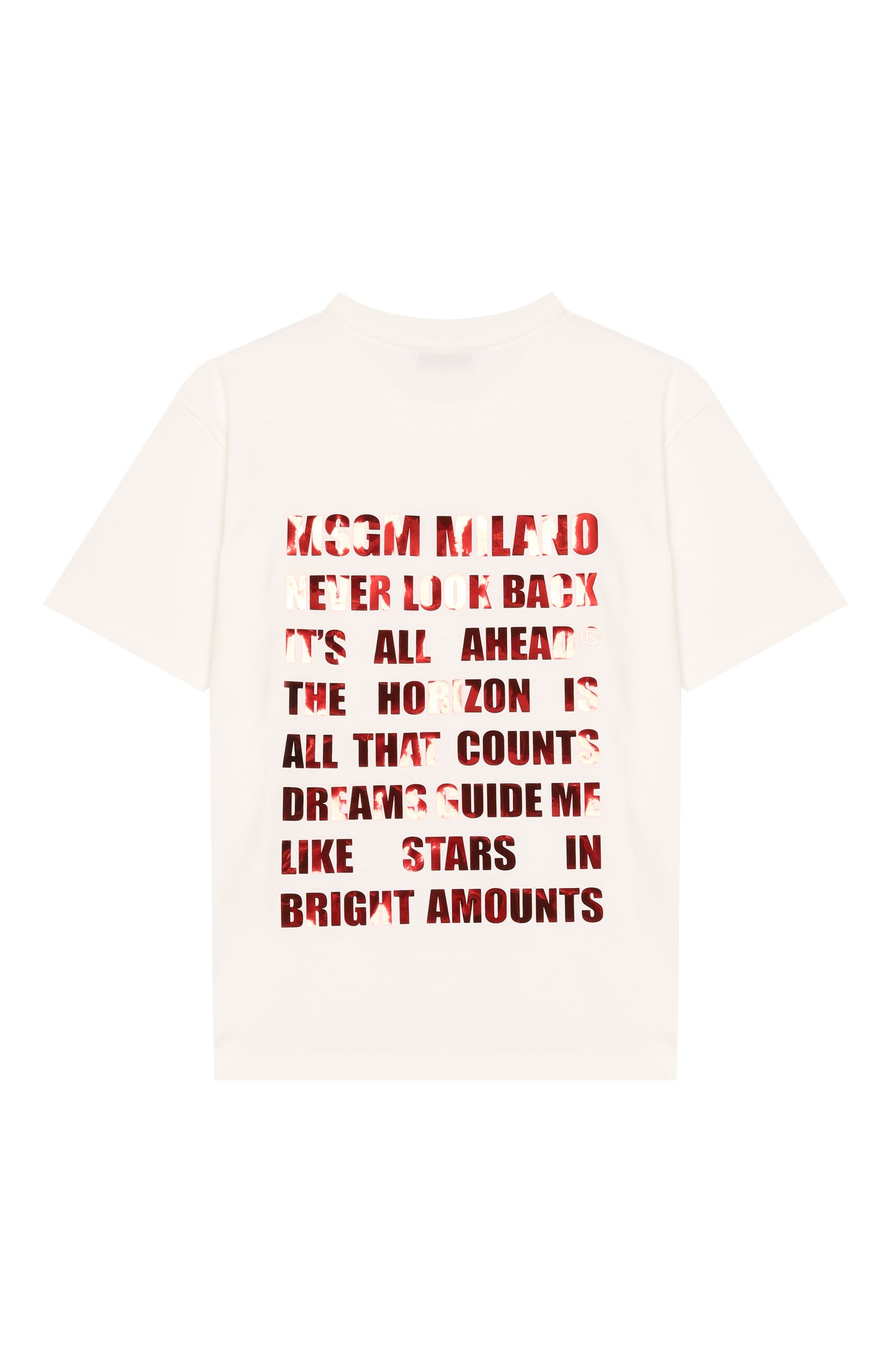 Хлопковая футболка MSGM KIDS, арт. F6MSJGTH121, фото 2