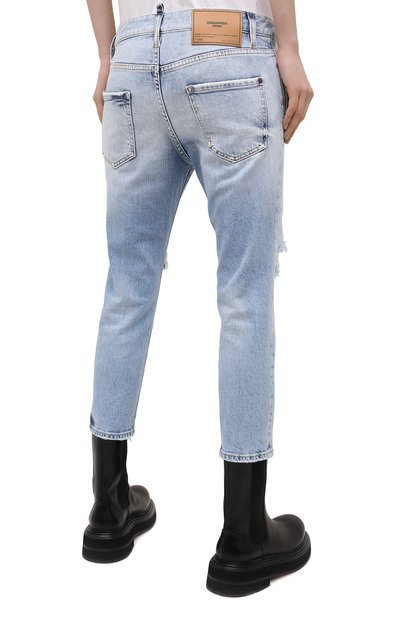 Джинсы DSQUARED2 голубого цвета по цене 56300 руб., арт. S75LB0496/S30663, фото 4 Джинсы DSQUARED2, арт. S75LB0496/S30663, фото 4