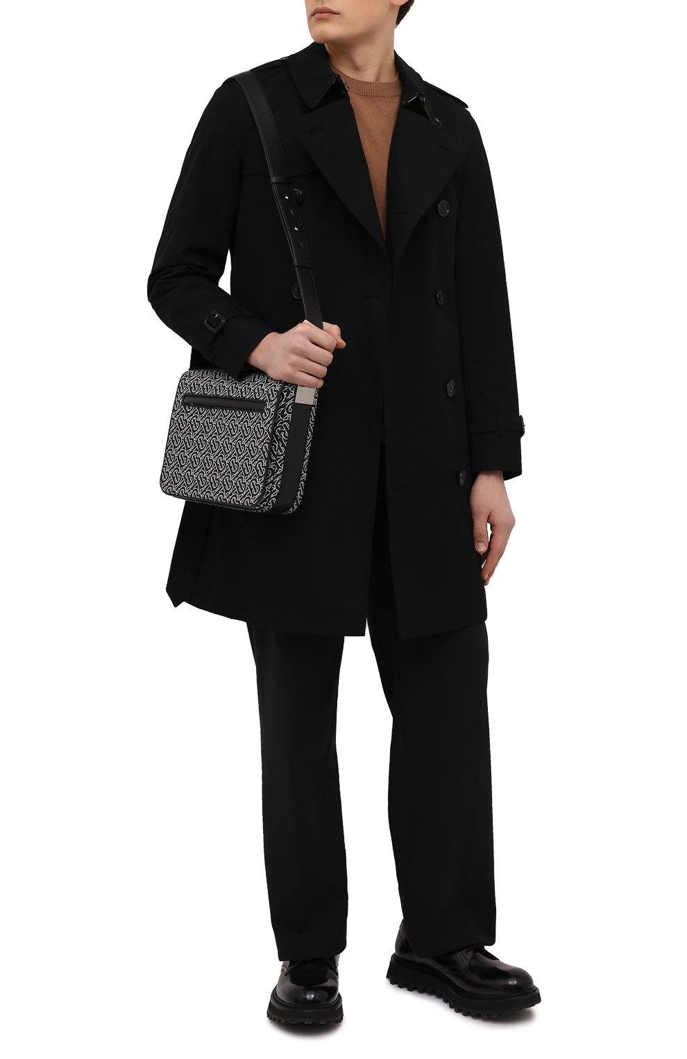 Кожаная сумка BURBERRY, арт. 8049438, фото 3