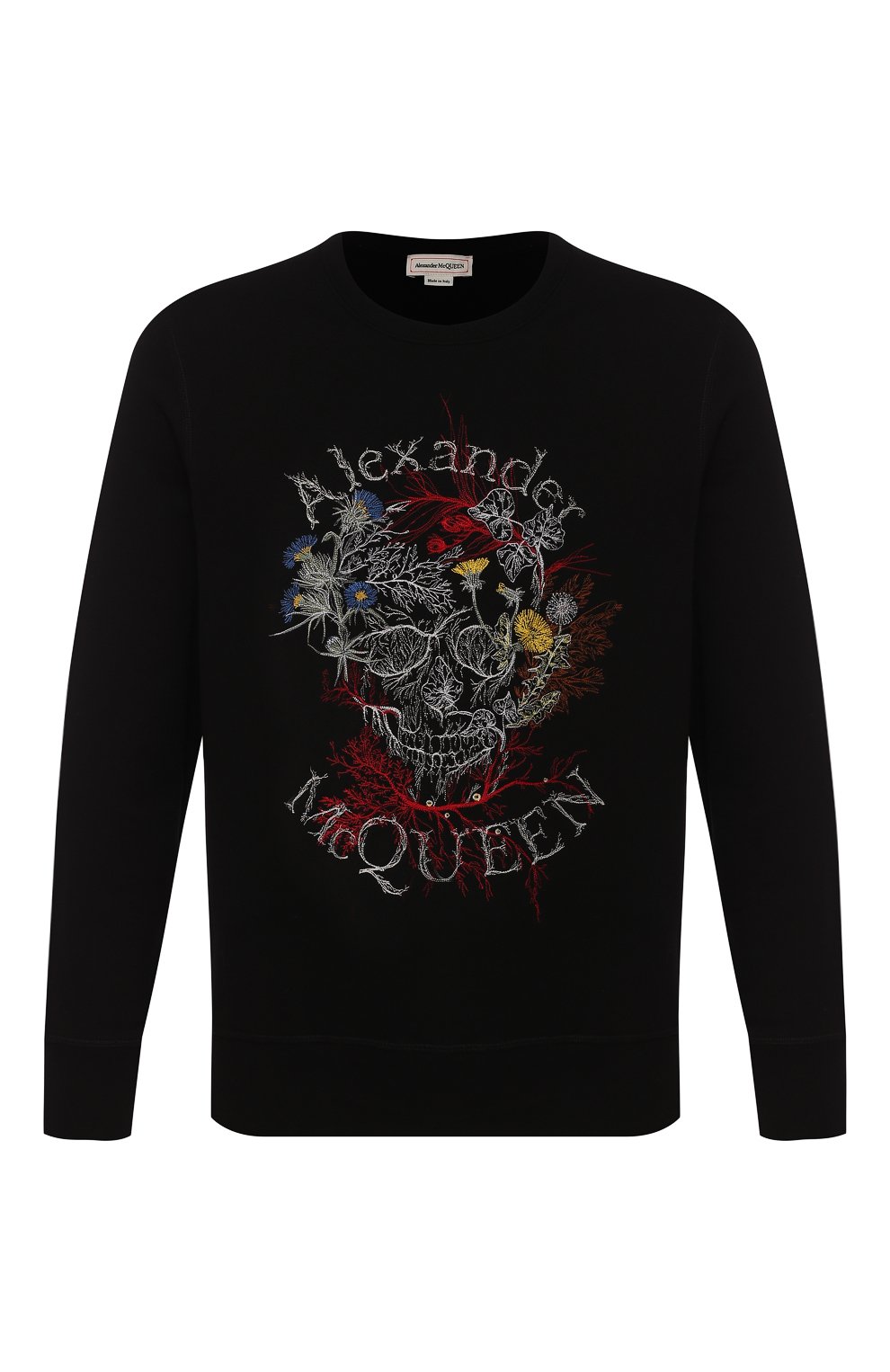 Хлопковый свитшот ALEXANDER MCQUEEN черного цвета по цене 74350 руб., арт. 599610/Q0Z76, фото 1 Хлопковый свитшот ALEXANDER MCQUEEN, арт. 599610/Q0Z76, фото 1