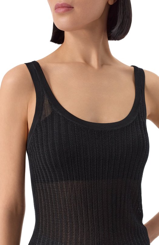 Топ из вискозы Helmut Lang P02HW705 Чёрный  P02HW705 Фото 5