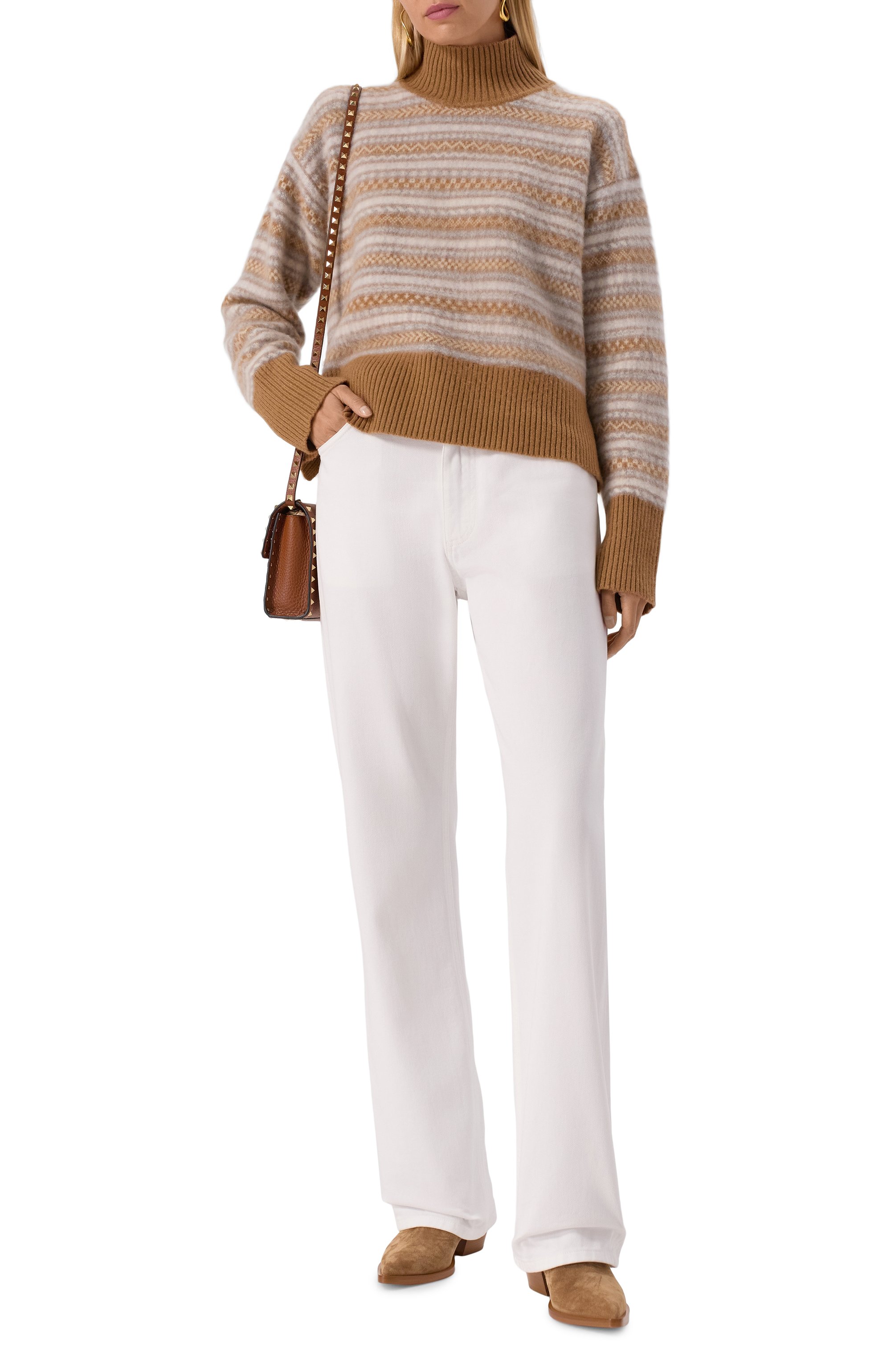 Кашемировый свитер MVST бежевого цвета по цене 157500 руб., арт. MKNSW030_4D/ME24072, фото 2 Кашемировый свитер MVST, арт. MKNSW030_4D/ME24072, фото 2