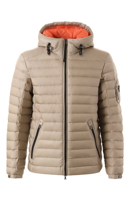 Мужская пуховая куртка BOGNER бежевого цвета, арт. 38069398 | Фото 1 (Драгоценные камни: Проставлено; Материал подклада: Синтетический материал; Материал сплава: Проставлено; Длина (верхняя одежда): Короткие; Материал утеплителя: Пух и перо; Рукава: Длинные)