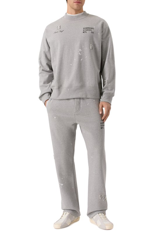 Хлопковые брюки DOMREBEL M STAFF SWEATPANTS Серый  M STAFF SWEATPANTS Фото 2